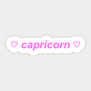 "capricorn"  ♡ Y2K zodiac slogan Sticker